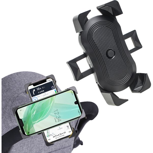 Accessoires de poussette pour bébé, support de téléphone portable universel rotatif à 360 degrés, support de téléphone de vélo pour appareil Gps iPhone
