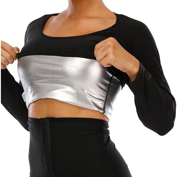 Body Shaper à manches longues haut Sauna Shapers sueur chaude effet Sauna T-Shirts hauts minceur Fitness Shapewear entraînement gymnase