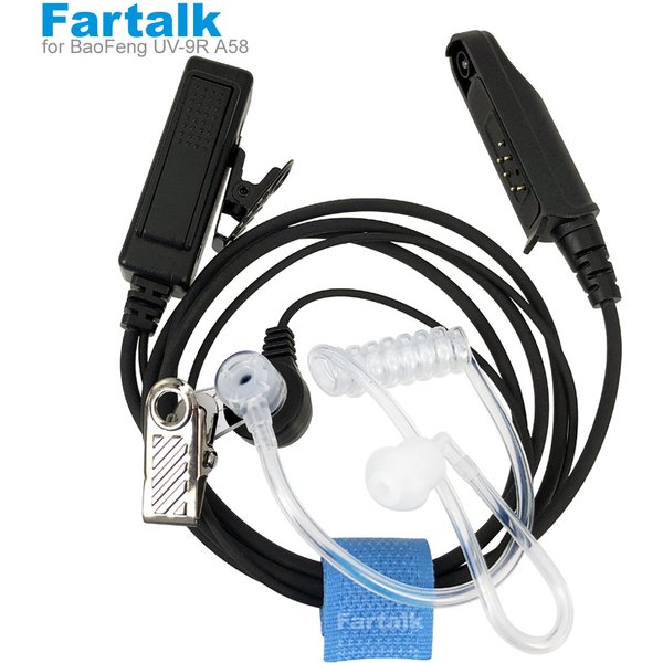 A58 luft akustische rohr ohrhörer headset mic für baofeng A-58 UV-9R plus GT-3WP BF-9700 uv-82wp walkie talkie zwei weg radio