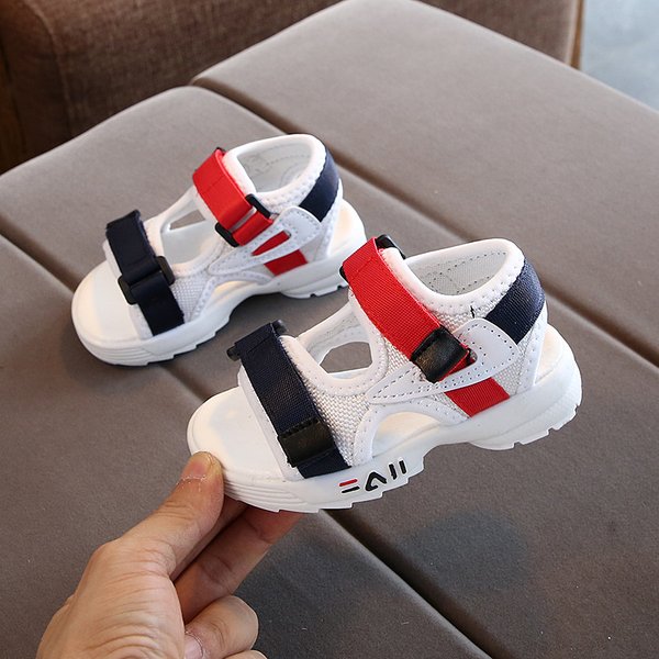 2020 été nouvelles sandales pour enfants bébé enfant en bas âge chaussures filles chaussures de plage fond souple antidérapant garçons sandales de sport loisirs 21-30