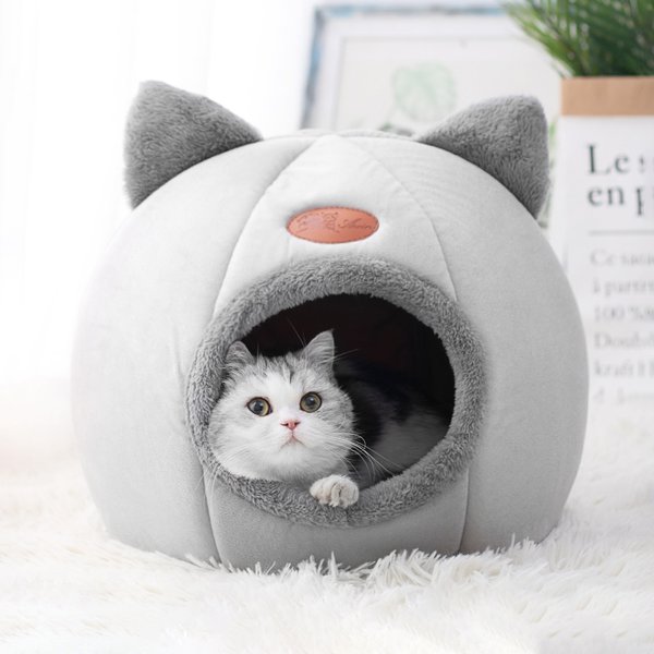 Nouveau confort de sommeil profond en hiver lit de chat tapis de glace panier petit chien maison produits animaux tente confortable grotte nid intérieur Cama Gato
