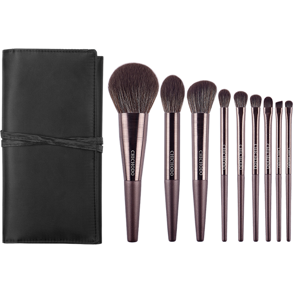 Kit de pinceaux de maquillage de haute qualité, 9 pièces/ensemble, pour sculpter la poudre, surligneur, fard à barrage, pour les yeux