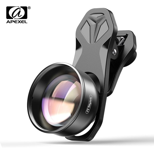 APEXEL 2X HD-Teleskopobjektiv, professionelles Porträt, Telezoom + CPL-Sternfilter für iPhone Xiaomi, alle Smartphones, Drop-Shipping