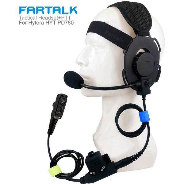 Ft03 taktisches Headset u94 ptt für hytera hyt pd702 pd700 pd700g pd780 pd780g pd780gm Radio Walkie Talkie Kopfhörer optional