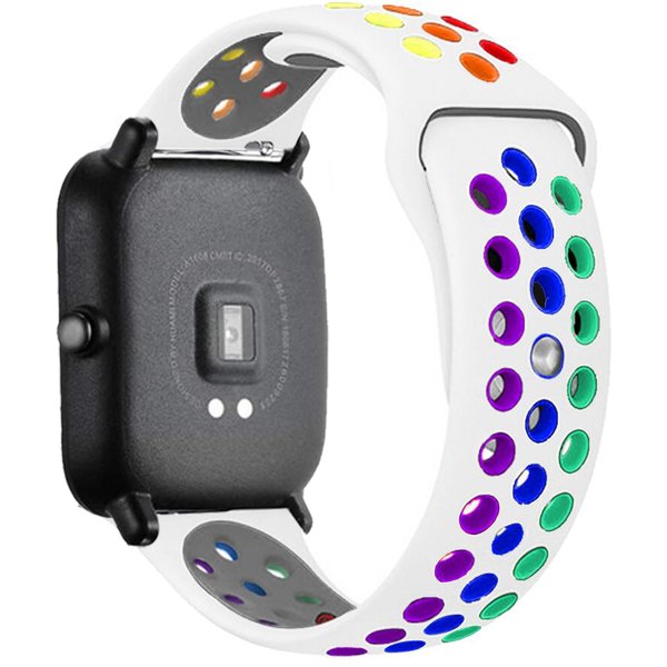 20mm/22mm Uhrenarmband für Amazfit GTS/2/2e/GTS2 Mini/GTR 42mm/47mm/GTR2/2e/Stratos 2/3 Uhrenarmband Amazfit Bip Regenbogenarmband