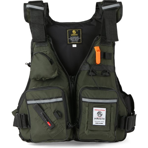 Men Professional Life Jacket Buoyancy Suit Portable Fishing Vests Multi-Pockets Waterproof Sea Fishing Adjustable Vest 2022 New