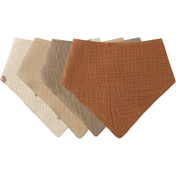 Baby Infant Baumwolle Bib Neugeborenen Einfarbig Dreieck Schal Fütterung Speichel Handtuch Bandana Spucktuch Jungen Mädchen Geschenk 4 teile/satz