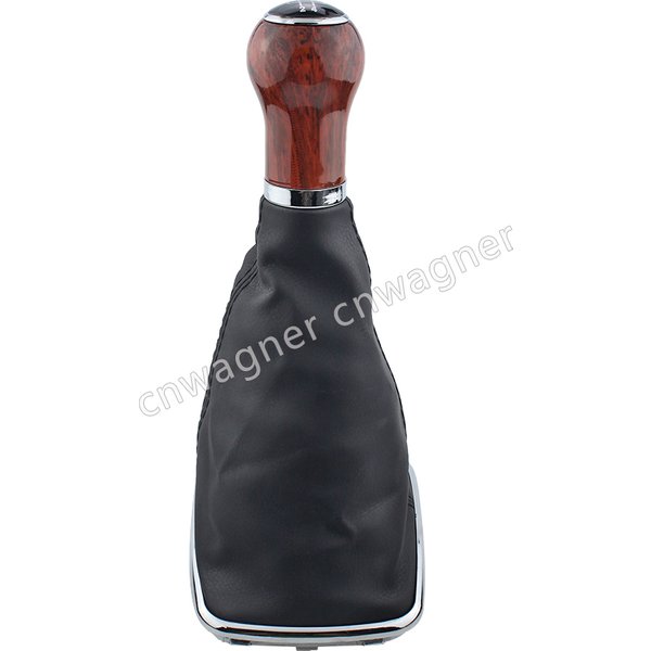 12mm Wood Grain Gear Shift Knob Lever Shifter Gaitor Boot For Volkswagen VW 1999-2004 Golf 4 IV MK4 GTI R32 Bora Jetta