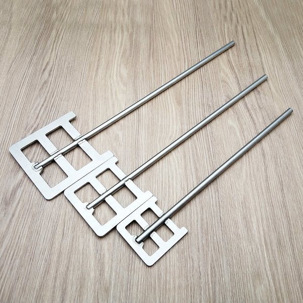 1pc Labor Edelstahl Rahmen Agitatori Paddle mit Blatt-breite 40mm zu 120mm Rühren Klinge SUS304 dispersion Anker Paddel