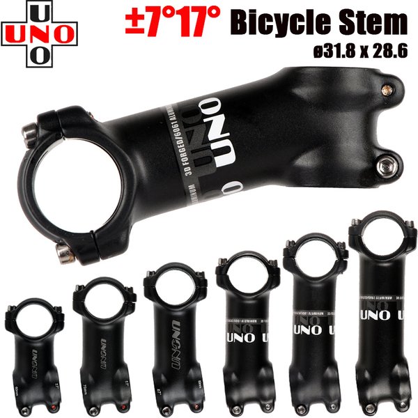 UNO Ultraleicht Bike Stem 7 17 Grad MTB Mountain Road Fahrrad Stem 31,8mm 60/70/80/90/100/110/120/130mm Fahrrad Kalloy Teile