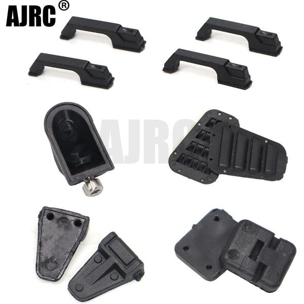 Abs Kunststoff Türscharnier/Türgriff/Motorscharnier/Kraftstofftank Port/Lufteinlass Geeignet für 1/10 Rc Autoteile Traxxas Trx4 Axial Scx10