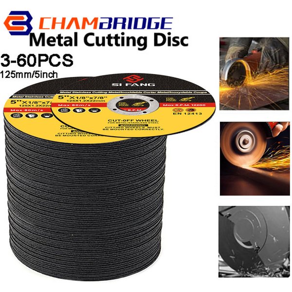 125mm 5 "Metall Trennscheiben, 5 zoll Trennscheiben Klappe Schleif Scheiben Schleifen Discs Winkel Grinder Rad 3-60Pcs