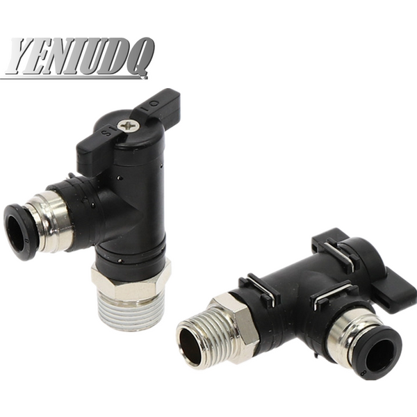 Connecteur de joint rapide pneumatique BL, vanne à main pour tourner l'interrupteur, boule manuelle, limitation de courant, raccords de tuyau en PU, 4mm, 6mm, 8mm