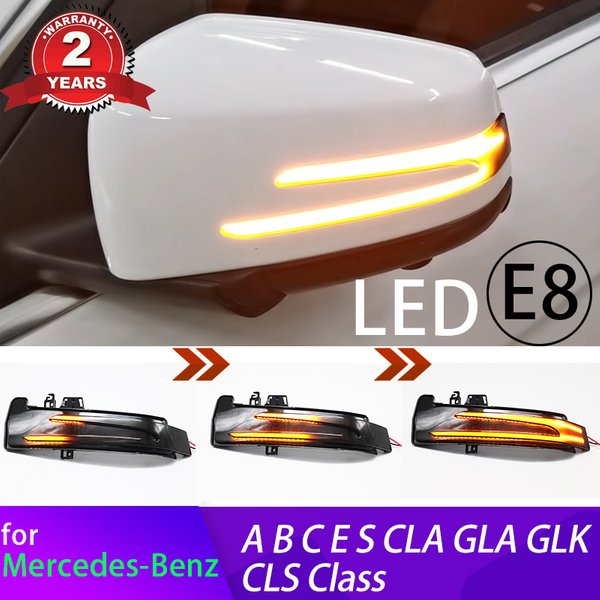 Clignotant dynamique LED pour rétroviseur latéral, indicateur pour Mercedes Benz W204 CLA A B C E S GLA GLK CLS W176 W212