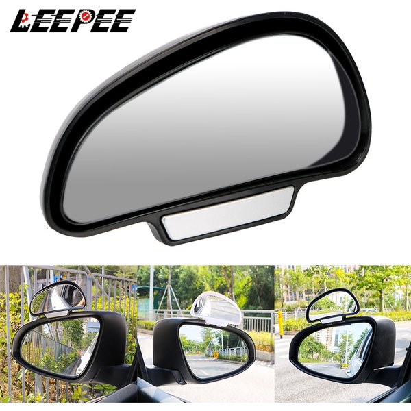 Car Rear View Mirror Auxiliary Blind Spot Parking Monitor Assistance Kit Adjustable Auto Accessories Universal Convex Wide Angle