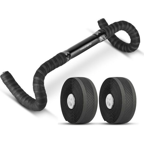 Promend – ruban de guidon de vélo de route noir, matériau PU respirant, antidérapant, 200x3cm, accessoires de cyclisme