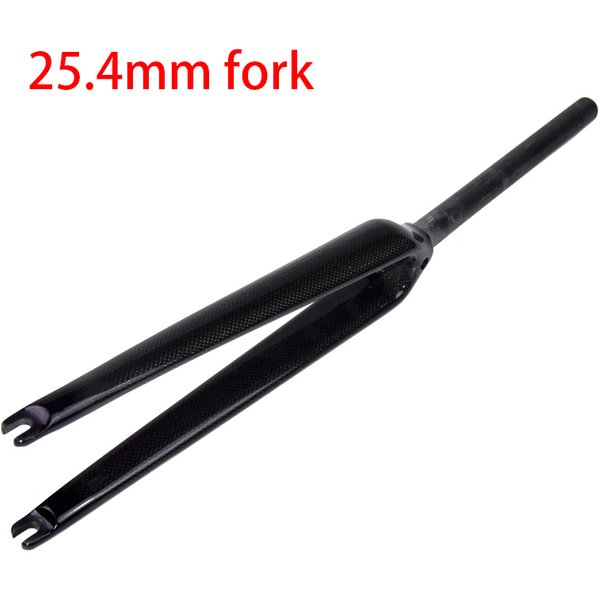 Fourche avant de vélo de course sur route 700C 25,4 mm, finition brillante et mate, 3K UD, entièrement en fibre de carbone, fourche de vélo à pignon fixe, dure