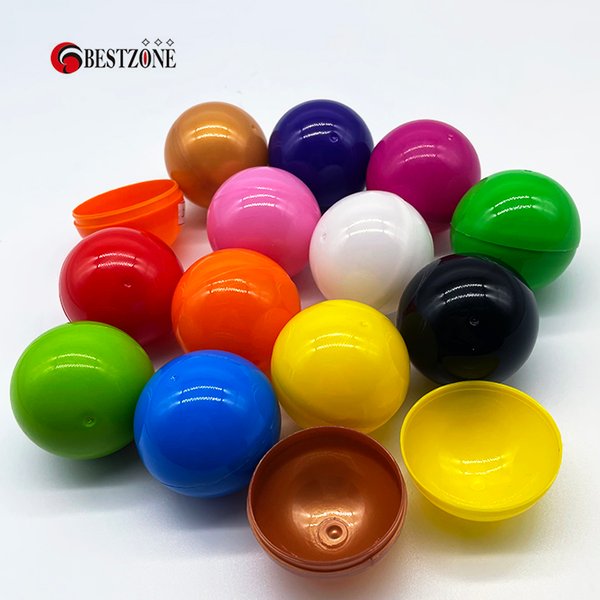 Capsules rondes en plastique PP, diamètre 50mm, 2 pouces, jouet, boule africaine surprise, peut ouvrir les enfants, pour distributeur automatique, lot de 100 pièces