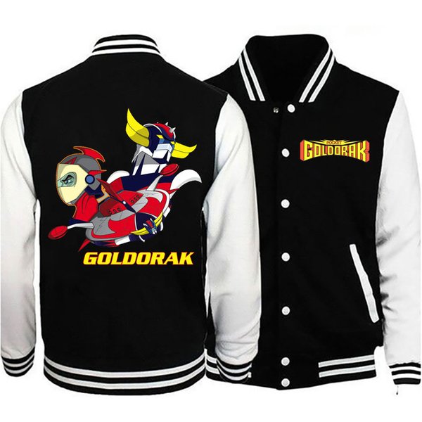 Veste goldorak pour hommes, tendance de rue, pilote sauvage, uniforme de baseball, veste ample décontractée pour couple, nouvelle collection 2021