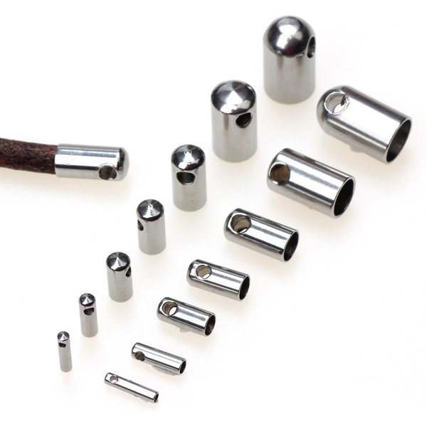 Fermoirs en Acier Inoxydable de 1mm à 6mm de Diamètre Nik, Crochets, Cordons, Embouts pour Bracelet, Collier, Bricolage, Résultats de Bijoux