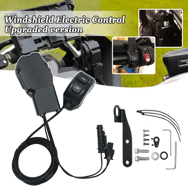 Motorcycle Windshield Lift For BMW R1250GS R1200GS Adventure 2013-2023 GS1250 Windscreen Electric Elevator Remote Control Switch