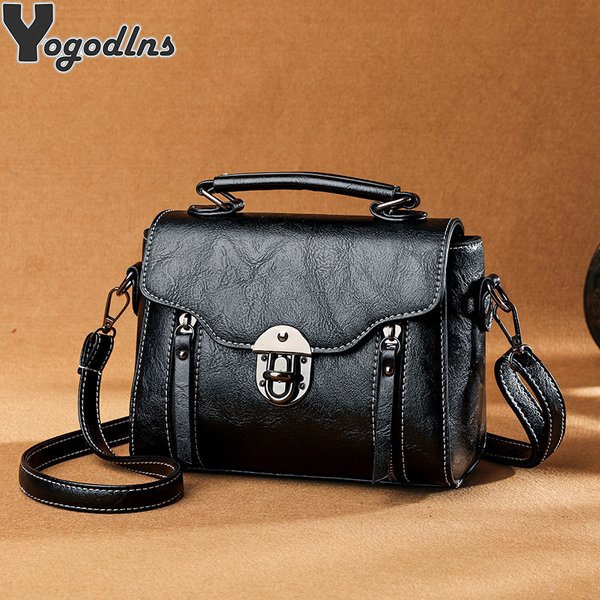 Frauen Handtasche Neue PU Leder Mode Schloss Design Große Kapazität Schulter Tasche Weiblichen Umhängetasche Messenger Tasche bolsos
