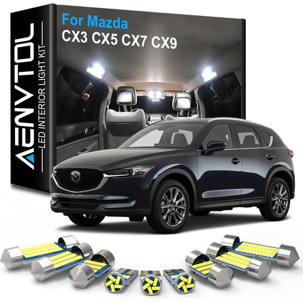 AENVTOL Canbus Für Mazda CX3 CX5 CX7 CX9 CX 3 5 7 9 2007 2010 2011 2015 2016 2017 2018 2020 2021 Zubehör Innen Lichter LED