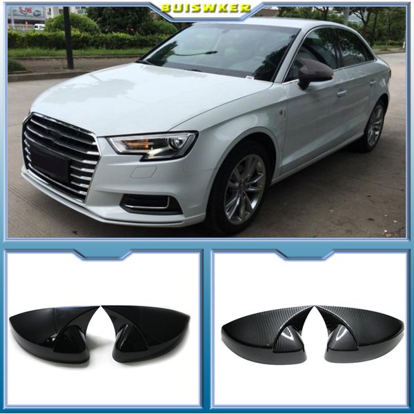 Car Side Rearview Mirror Cap Rear View Mirror Cover Trim Decoration For Audi A3 8V S3 RS3 2014-2020 Car Accessories