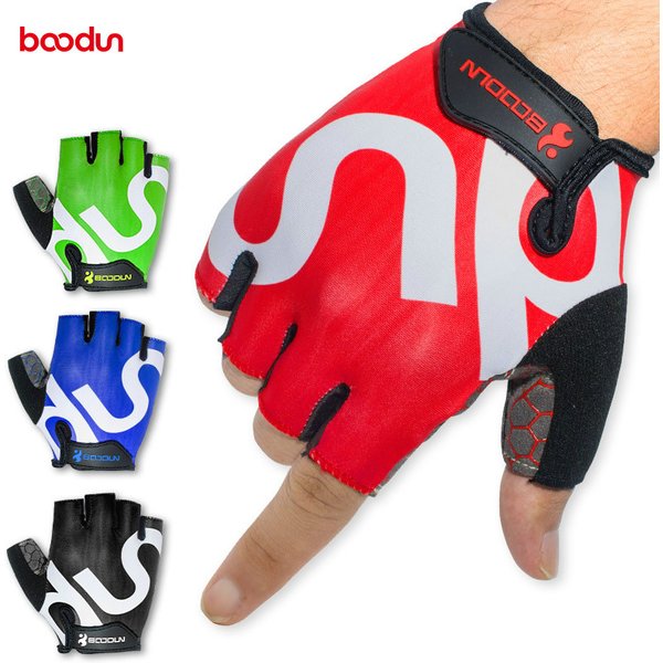 BOODUN nouveau été hommes femmes gants de Fitness demi doigt respirant élastique anti-dérapant entraînement musculation gants de Musculation