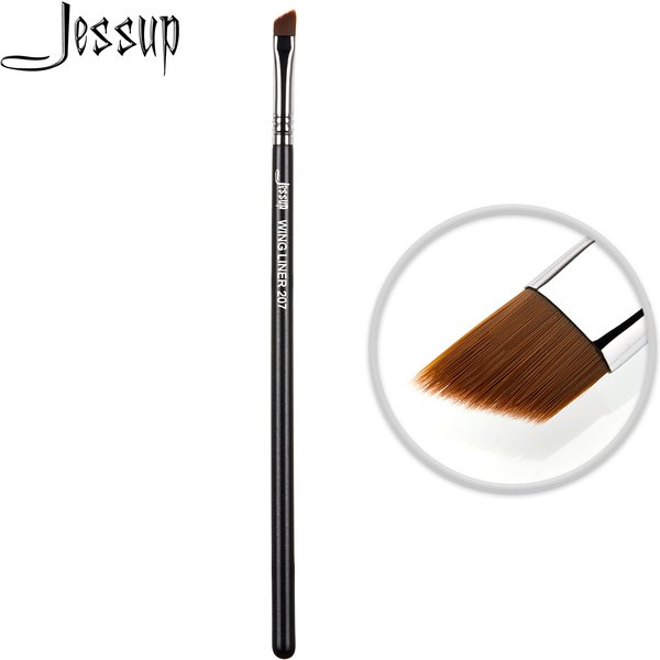 Jessup Eyebrow Brush Makeup Pure Synthetic Ultra-thin-tipped Precision Tapered for Lash Line Wooden S142