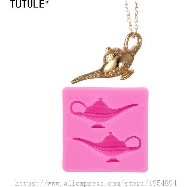Mini Lamp Decorative Ornament Silicone Mold, DIY Jewelry Pendants Pendant Drip Mold, Chocolate Cake Dessert Decoration