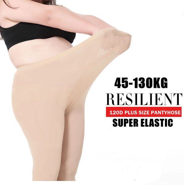 Nouveau 130KG femmes collants grande taille 120D automne hiver chaud doublé collants taille haute femme extensible mince maigre velours collants