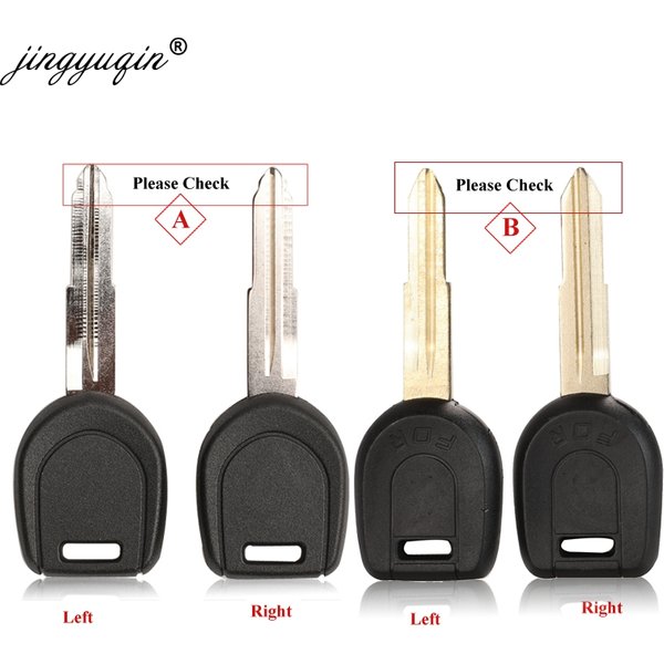 Jingyuqin 10 stücke MIT11 MIT8 Transponder Schlüssel Shell für Mitsubishi Colt Outlander Mirage Pajero Remote Key Kein Chip Links/rechts Klinge