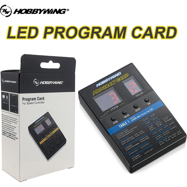 HOBBYWING ESC LED boîte de carte de programme pour Platinum V1/V2 FlyFun V5 XeRun EzRun QuicRun SeaKing série avion sans brosse voiture ESC