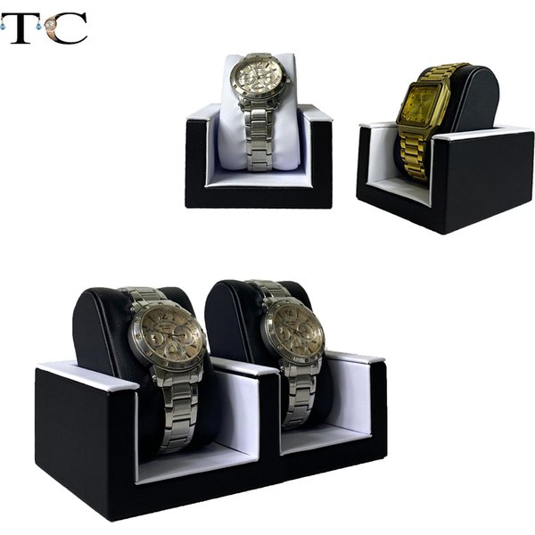 Double support de montre, présentoir de montre, organisateur de Bracelet, oreiller de bijoux pour bijouterie
