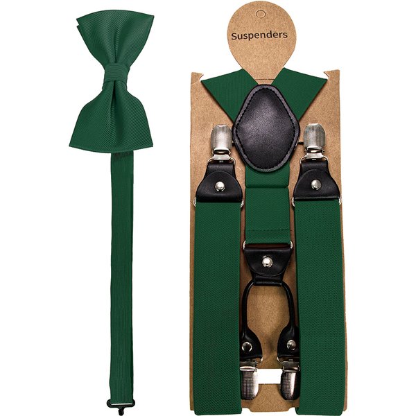 Mode Hosenträger Männer Elastische Band Hosenträger Bowtie Set Leder 6 Clips Klammer Männlichen Vintage Casual Hochzeit mannes Geschenk