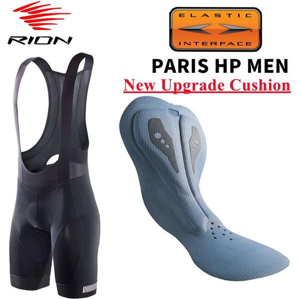 RION Cycling Shorts Men Ciclismo Masculina Bib Shorts Elastic Interface Cushion Long Distance MTB Padded Shorts Tights Slim Fit
