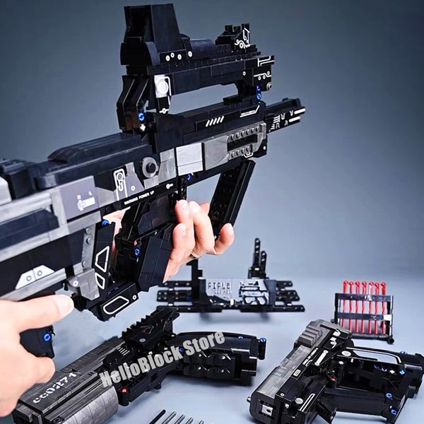 City WPanama ing Earth Assault Rifle Flare Gun, Jeu de tir, Modèle de odor, décennie s de construction, Briques d'arme de bricolage, Jouets pour garçons, Cadeaux