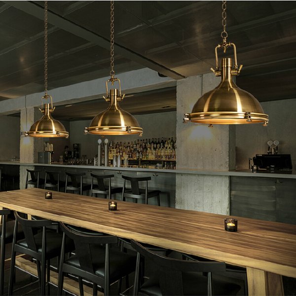 Lampe suspendue en métal noir au design industriel rétro, luminaire décoratif d'intérieur, idéal pour un loft, un salon, une cuisine ou un pays