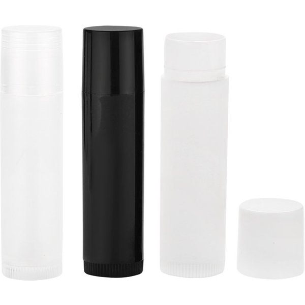 100 Stücke 5 ml Leere Lippenbalsam-röhrchen Kosmetikbehälter Lippenstiftgläser Balsam Rohrkappe Behälter Maquiagem Reise-Make-up-Tools