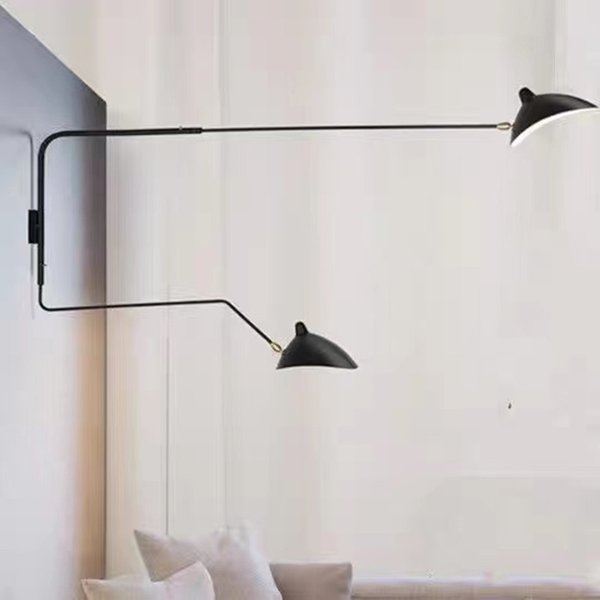 Serge Mouille Wall Lamp Nordic black wall light DaWn Spider Lamps Bedroom Modeling Creative Simple Living Room hallway decor lig