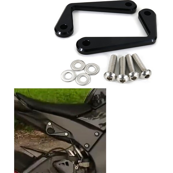 Fit Für Kawasaki ZX 10R ZX10R 2011-2021 ZX-10RR 2021 Heckrahmen Racing Haken Binden Halter CNC Billet aluminium
