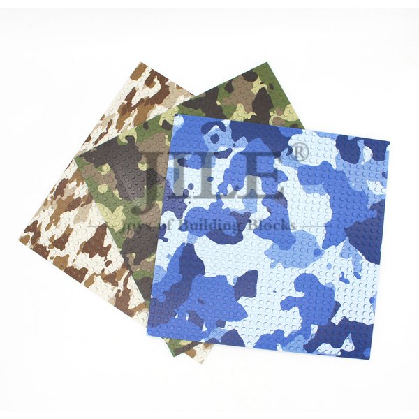 MOC Base Plate 32x32 Dots City Military Soldier Figures Classic Building Bricks Blocks SWAT Camouflage Scene Toys for Children