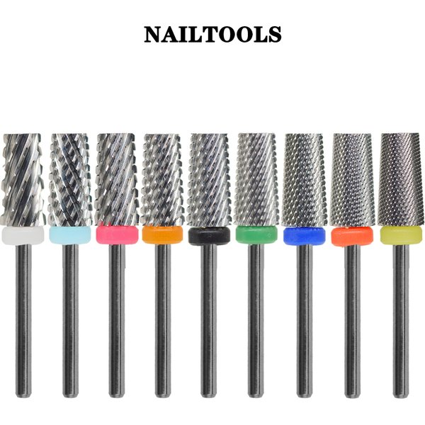 RolinStar 6.6 Sharp Large Original Color Trapezium Tapered Barrel steel Carbide milling cutter nail drill bit