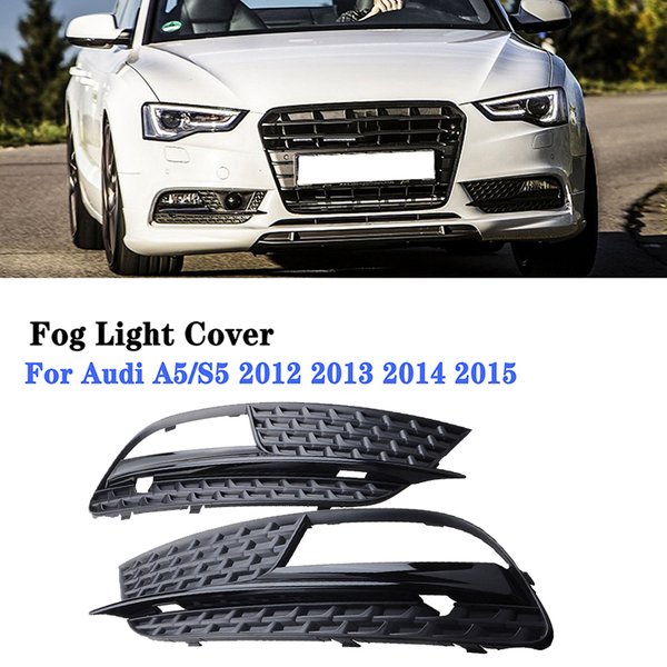 Cadre de phare antibrouillard, couvercle de calandre de pare-chocs avant, calandre inférieure adaptée à Audi A5 2012 – 2016, accessoires de voiture, grille cellulaire fermée