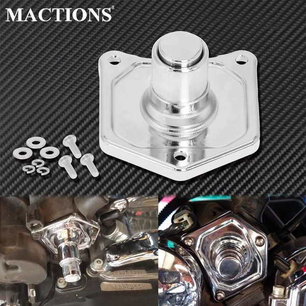 Couvercle de solénoïde chromé de moto, bouton poussoir de démarreur pour Harley Dyna Street Bob Fat Bob FXDF Touring Electra Glide 1991 – 2018