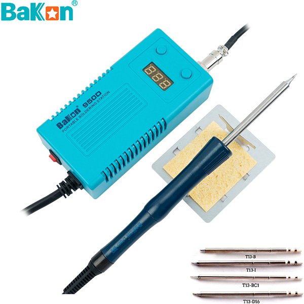BAKON 950D T13 Electric Soldering Iron Station 75W Quick Heating Temperature Adjustable Digital Display Mini Welding Repair Tool