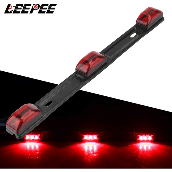 12V voiture DRL lumières LED frein queue côté marqueur lampe Autotruck clignotant camion feux arrière indicateur rouge remorque Auto accessoires