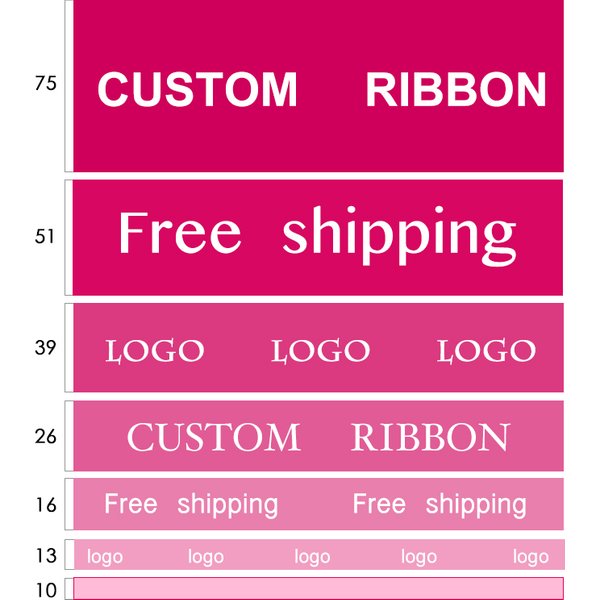 HAOSIHUI Custom Satin Ribbons Personalized Logo Printed Single Face 10~50~100 Yards Polyester for Gift Wedding Birthday DIY Tape