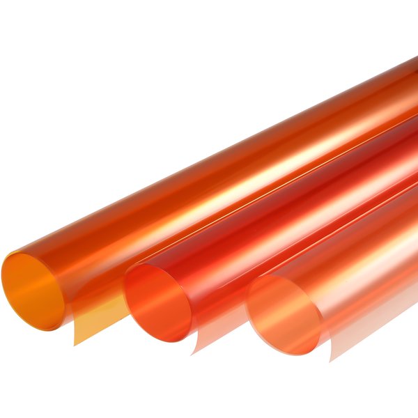 Papier filtre pour document en gel, film polyester orange 85 85A 85B, pour studio photo, tête rouge, accessoire de bricolage, 40x50cm, 3 pièces